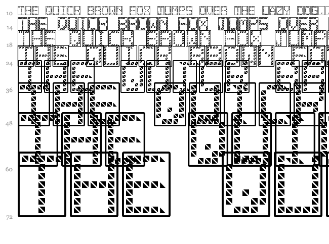 11 Vator TFB font waterfall